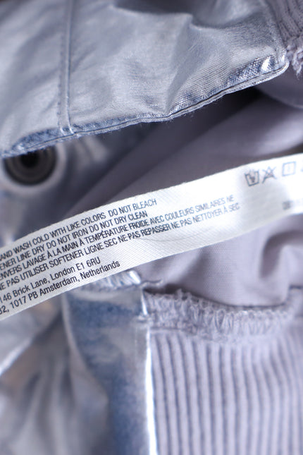 FP MOVEMENT NWT Mesmerize Me Shine Pants Silver Cargo Pull On Women's XS