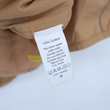 CLARE V. St. Martin Shorts Camel Summer Print Pull On Women's M