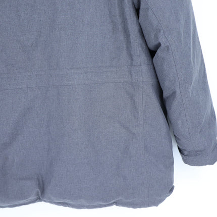 Eddie Bauer Superior Down Stadium Coat Grey Weatheredge Hooded Parka Men's XXL