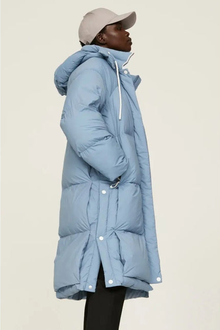 THE ARRIVALS Turbo Puffer Sleeper Coat Vintage Blue Long Sleeve Women's XS