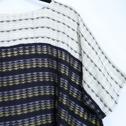 ACE & JIG Nile Metallic Tunic Top Black NWT Lurex Oversized Lagenlook Women's L