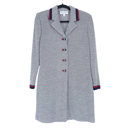 ST. JOHN Collection Longline Knit Jacket Summer Wool Quiet Luxury Women's 6