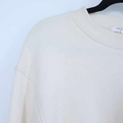 Rag & Bone Embroidered Sweatshirt Off White French Terry Boxy Pullover Women's S