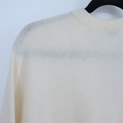 Vince Cashmere & Wool V-Neck Poncho Sweater Ivory Pullover Women's XS/S