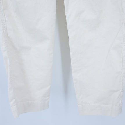 J. Crew Puff Sleeve Chino Jumpsuit Off White Belted Long Sleeve Women's 4