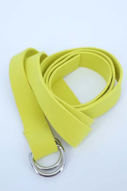 NORMA KAMALI Stretch Knit Belt Chartreuse Double Back Women's M/38