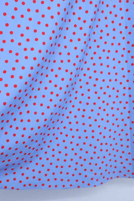 KATE SPADE Spring Time Dot Skirt NWT Midi Cosmic Zen Lavender Red Women's 12