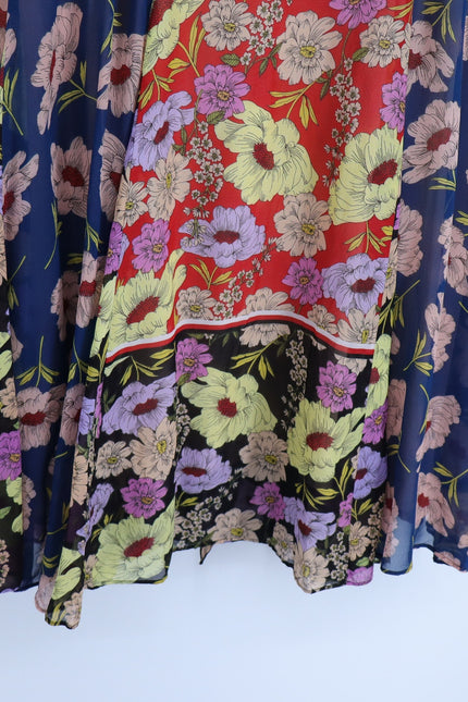 MAEVE Gardenia Wrap Dress Multicolored Floral NWT Long Sleeve Women's 8