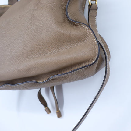 CHLOE Marcie Grained Leather Bag Nut NWT Convertible Crossbody Shoulder Bag