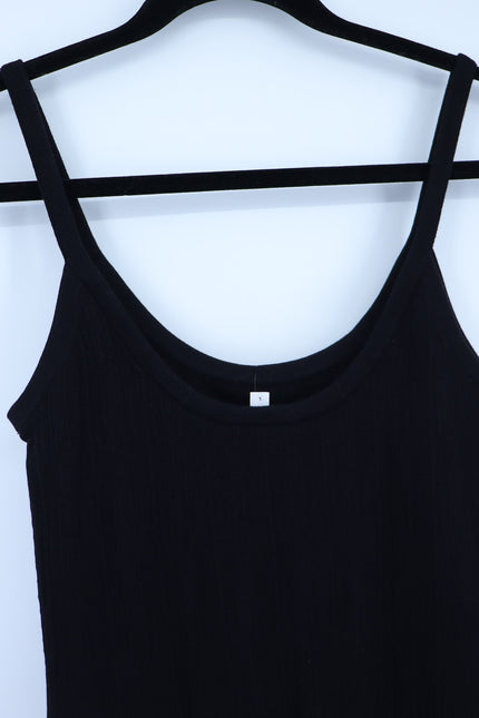 A.L.C. Lex Strap Mini Dress Black NWT Layered Ruffle Skirt Women's L