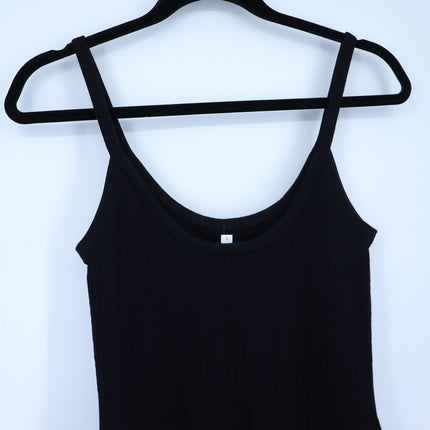 A.L.C. Lex Strap Mini Dress Black NWT Layered Ruffle Skirt Women's L
