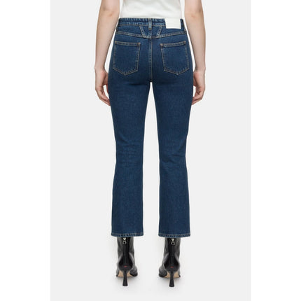 Closed Hi Sun Ankle Flared Jeans Dark Blue Cropped Zip Fly Women's 25