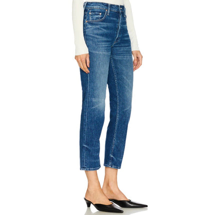 MOTHER The Tomcat Straight Ankle Jeans Rugby Rodeo Blue Women's 25