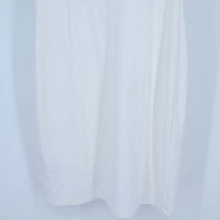 Desigual Embroidered Tank Dress White Knee Length Casual Women's M
