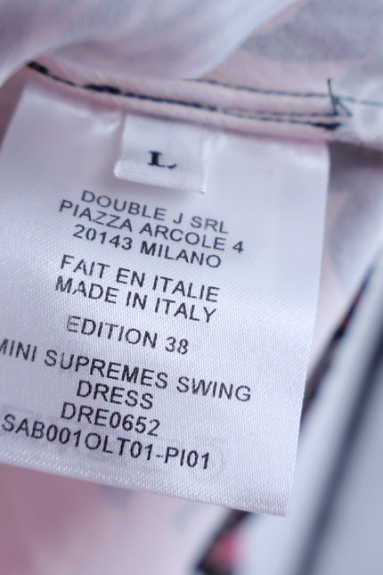 LA DOUBLEJ Mini Supremes Swing Dress Oltrarno Pink Long Sleeve Women's L