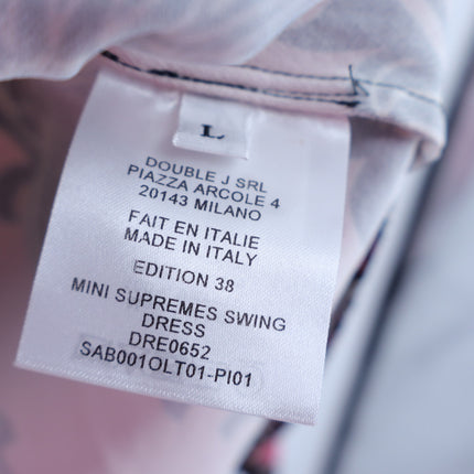 LA DOUBLEJ Mini Supremes Swing Dress Oltrarno Pink Long Sleeve Women's L