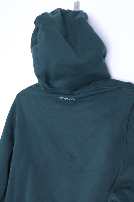 COURREGES Oversized Hoodie Dark Green Cotton and Fleece Unisex L