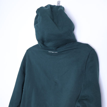 COURREGES Oversized Hoodie Dark Green Cotton and Fleece Unisex L