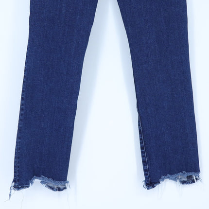 Mother Blue Rascal Ankle Chew Jeans Blue Tongue And Chic Mid Rise Women's 24