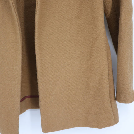 Hackwith Design House Wool Open Blazer Camel Long Sleeve Women's M