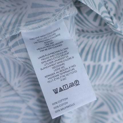by ANTHROPOLOGIE Somerset Maxi Dress Blue Printed Popover Long Sleeve Women's XS