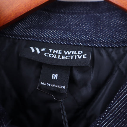 The Wild Collective Minnesota Vikings Embroidered Jacket Navy Blue NWT Men's M