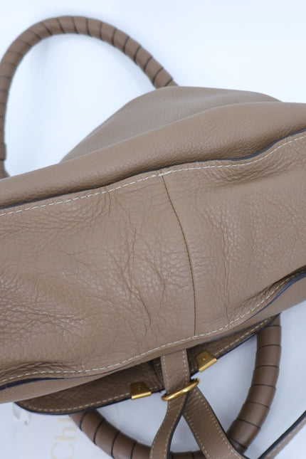 CHLOE Marcie Grained Leather Bag Nut NWT Convertible Crossbody Shoulder Bag