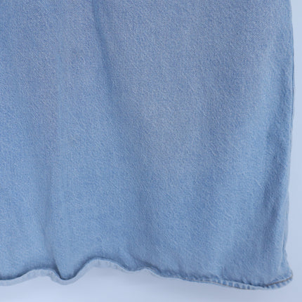 FRAME The City Shift Dress Betty Blue Denim Sleeveless Collared Women's 10