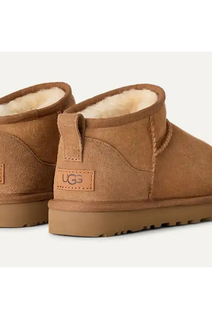 UGG Classic Ultra Mini Ankle Boot Chestnut NIB Sheepskin Winter Boot Women's 10