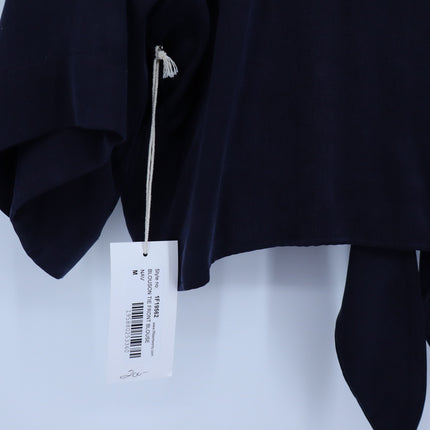 FIFTEEN TWENTY Blouson Tie Front Top Navy NWT Kimono Short Sleeve Women's M