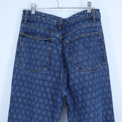 REFORMATION JEANS Cynthia Straight Long Jeans Disco Blue High Rise Women's 8