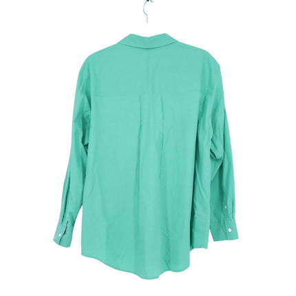 Rails Arlo Shirt Kelly Green Button Up Long Sleeve Relaxed Fit Women's M
