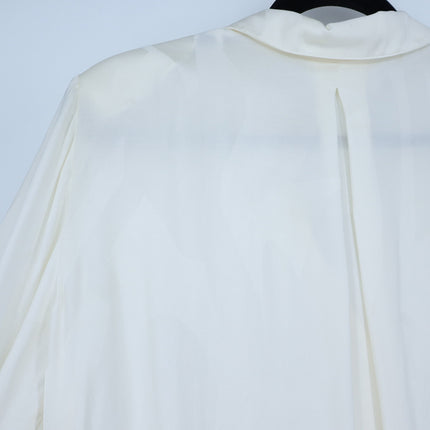BA&SH Betsey Chain Trim Shirt Ecru White Neck Button Up Blouse Women's 3/US L