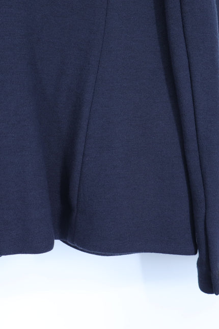 RAG & BONE Slade Textured Knit Blazer Navy Blue Long Sleeve 4-Pocket Women's 8