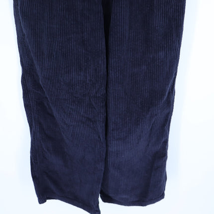 Lisa Says Gah Lucy Corduroy Overalls Black Straight Leg Bottom Women's M