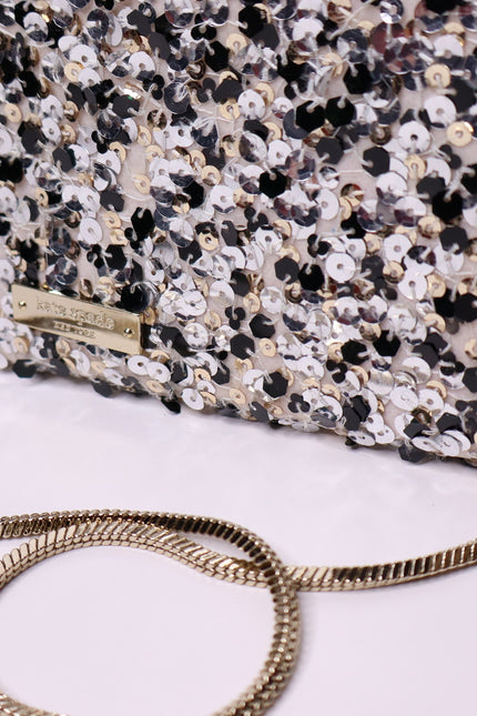 KATE SPADE New York 'All that Glitters' Sequin Emanuelle Clutch in Blush Purse