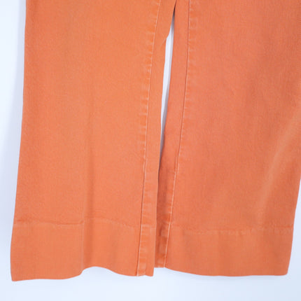 SWEDISH HASBEENS Short Boot Cut Jeans Orange Crop High Rise Women's 28