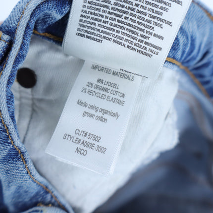 AGOLDE Nico High Rise Slim Jeans Chronicle Blue Light Wash Ankle Cut Women's 29