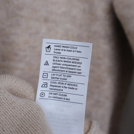 Vince Soft Sculpted Car Coat Oatmeal Textured Long Sleeve Sweater Knit Women's S