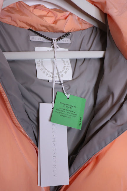 STELLA McCARTNEY NEW Kayla Quilted Down Puffer Jacket Orange Women's 50/16