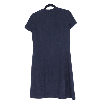 Tory Burch Tweed Mini Shift Dress Black Short Sleeve Lined Women's 4