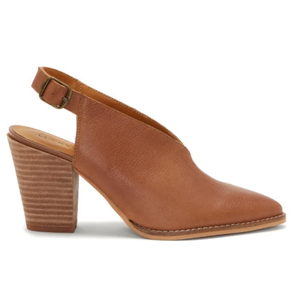 Lucky Brand Aroyli Heeled Mule Brown Leather Slingback Pointed Toe Women's 9