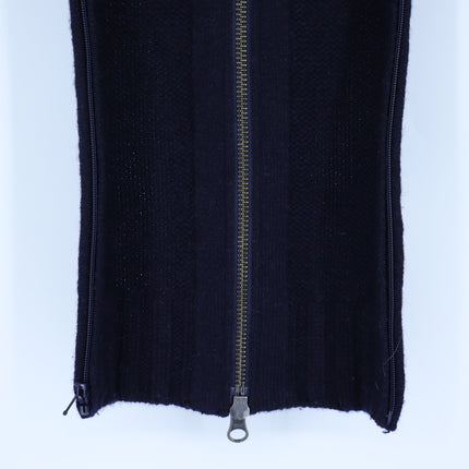 VERONICA BEARD Orine Navy Quilted Hoodie Dickey Wool Sweater Women's OS