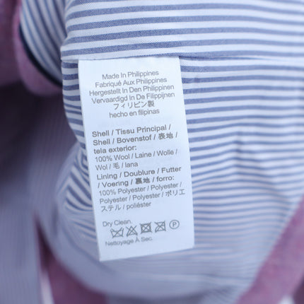 J. CREW Bristol Herringbone Wool Blazer Lilac Double Breasted Women's 00