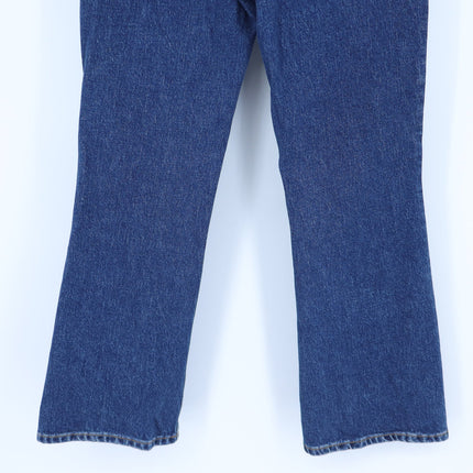 Closed Hi Sun Ankle Flared Jeans Dark Blue Cropped Zip Fly Women's 25
