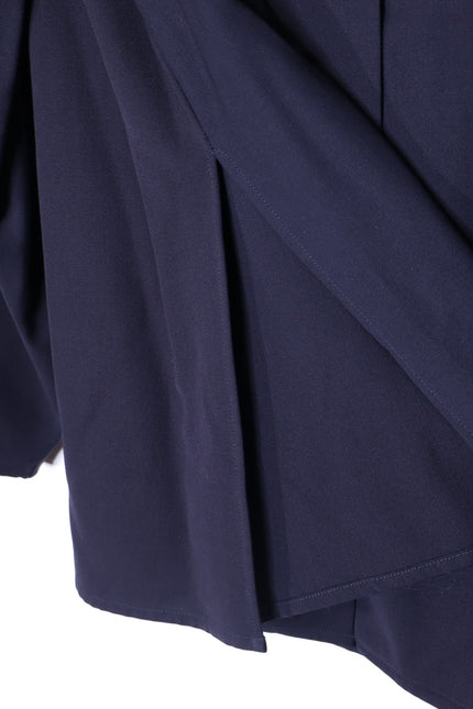 STUDIO NICHOLSON Volume Sleeve Shirt Navy Blue Popover Blouse Women's 3/US 10