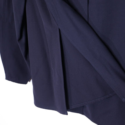 STUDIO NICHOLSON Volume Sleeve Shirt Navy Blue Popover Blouse Women's 3/US 10