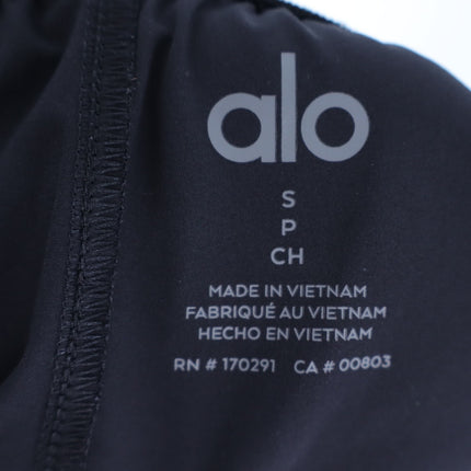 Alo Yoga Stride Shorts Black Anthracite Linerless Pull On Active Women's S