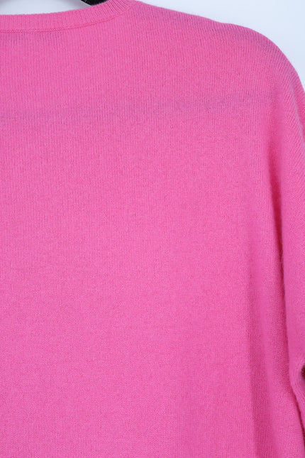 GERARD DAREL Jessie Colorblock Sweater Cashmere Pullover Pink Red Women's 1/US S
