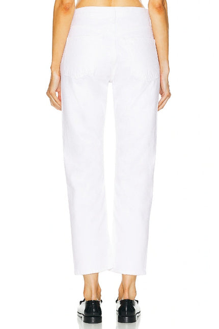 AGOLDE Parker Vintage Straight Jeans Milkshake White Low Slung Women's 24
